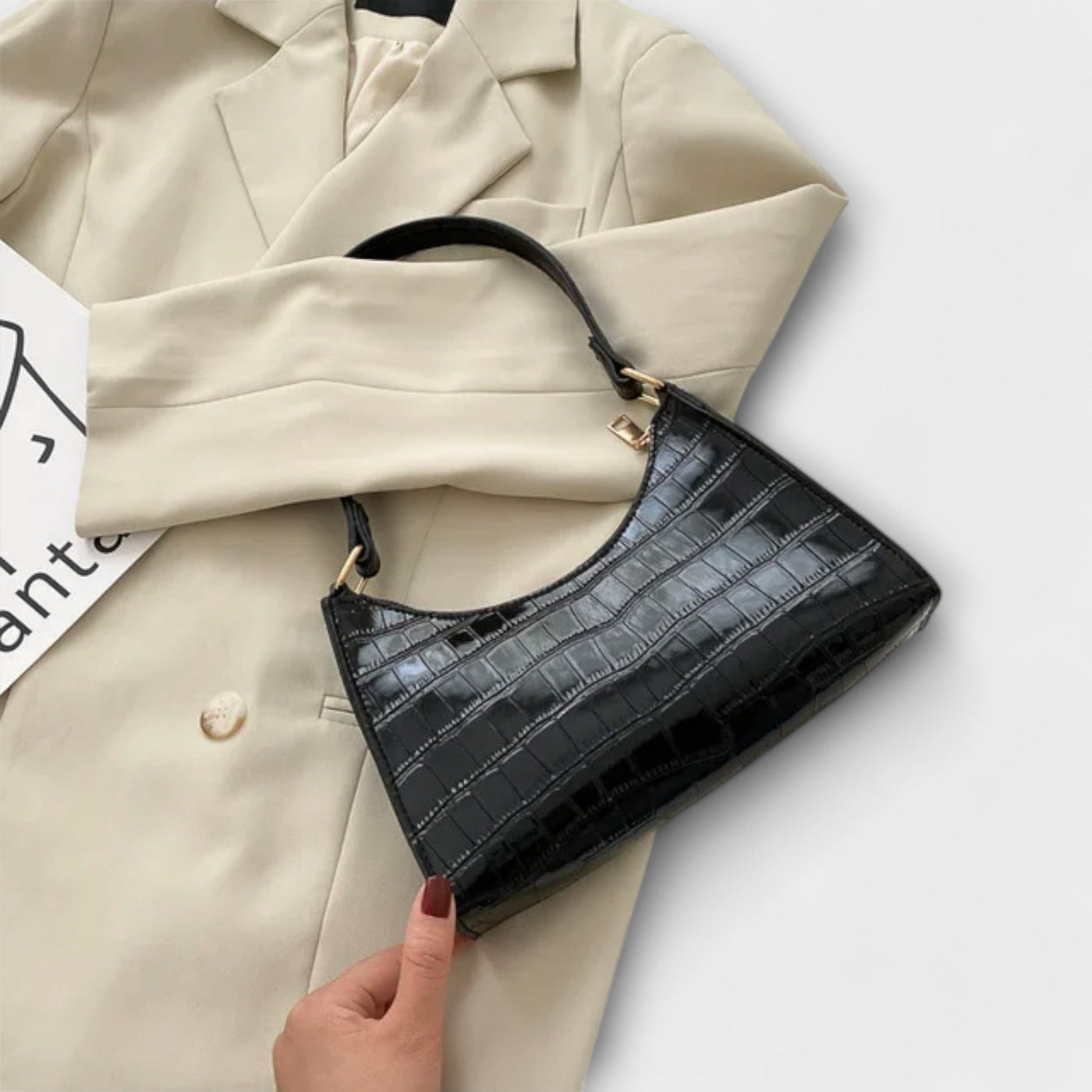 Gianna Boutique - Glossy Leather Bag