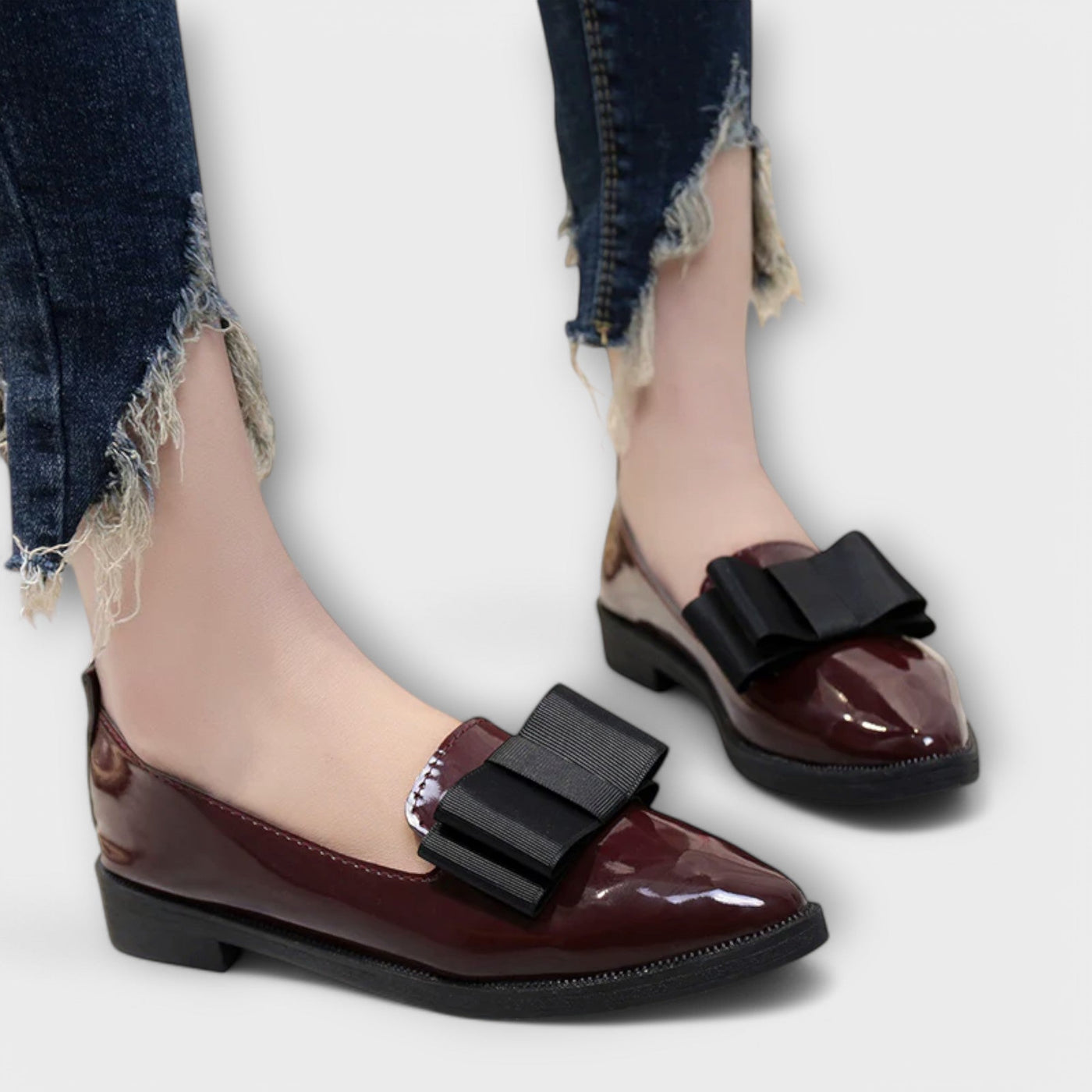 Heidi - Elegant loafers with bow