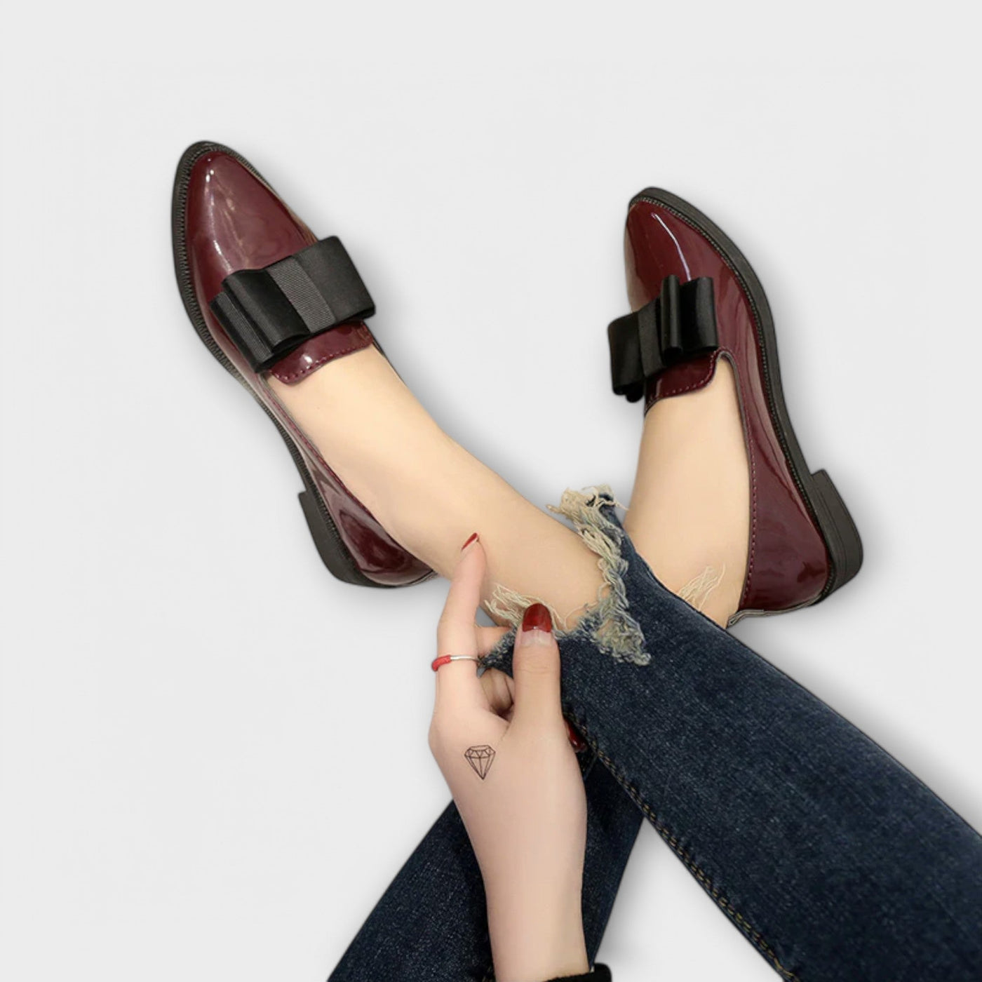 Heidi - Elegant loafers with bow