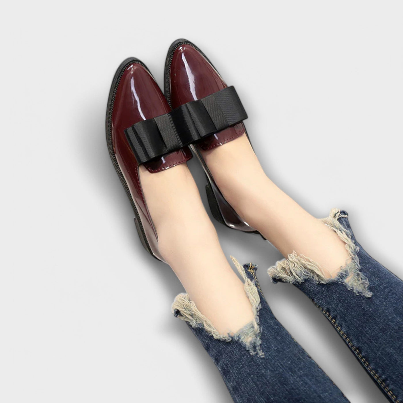 Heidi - Elegant loafers with bow