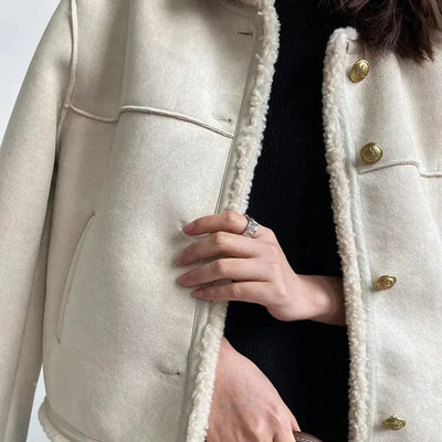 Isabella Fur Button Jacket