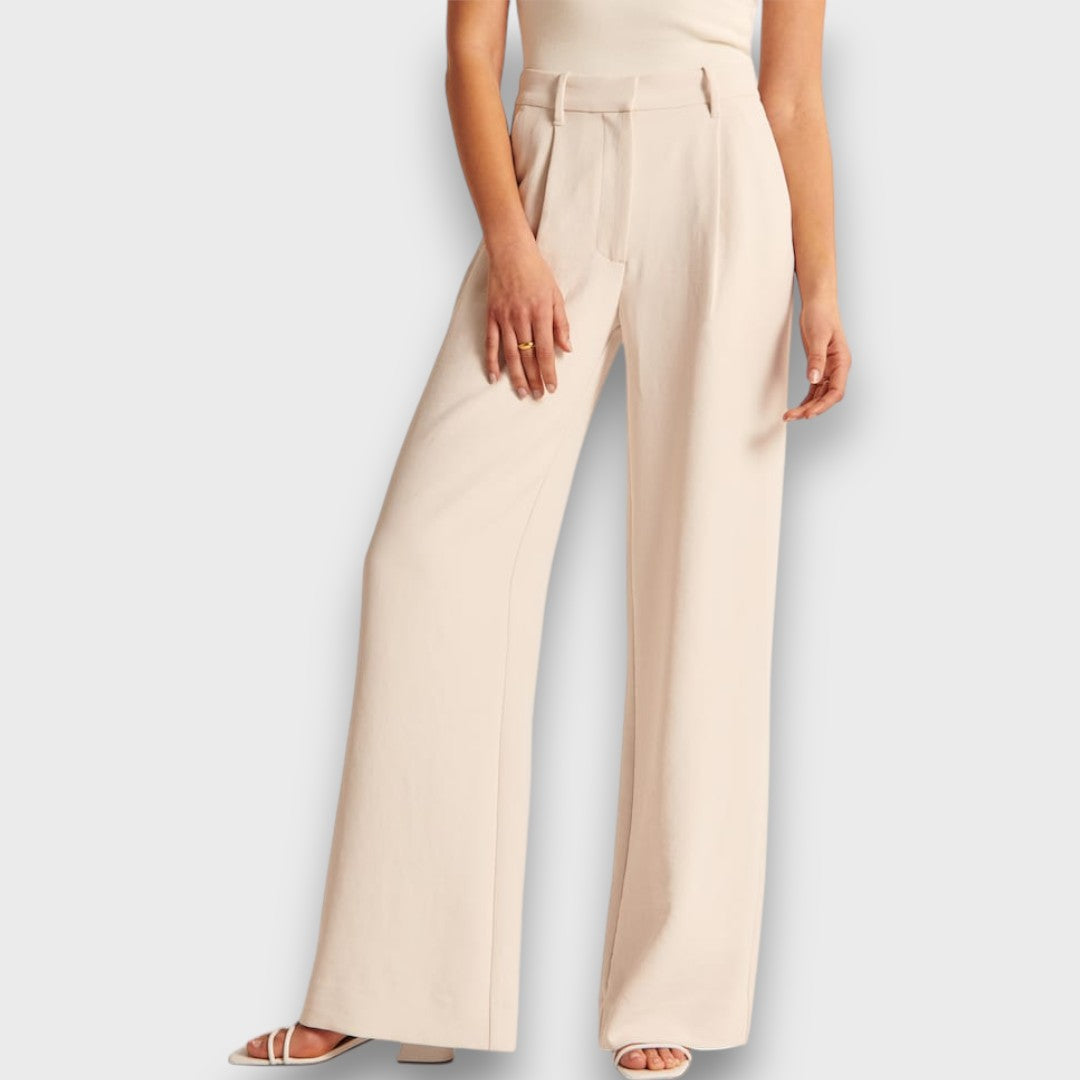 Alva – Wide-Leg High-Waisted Trousers