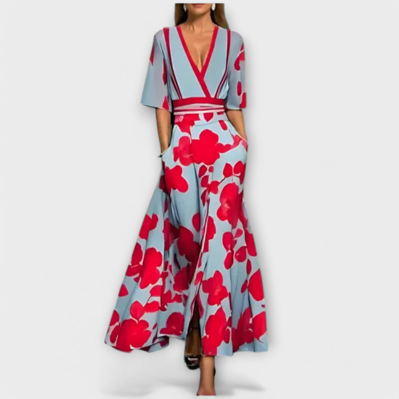 Elise - Elegant floral bodycon dress