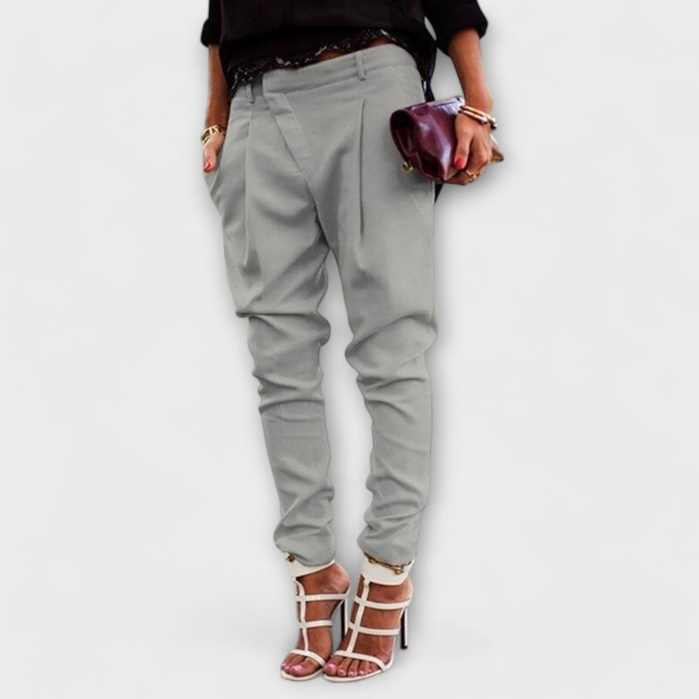 Mira - Elegant Cuffed Trousers