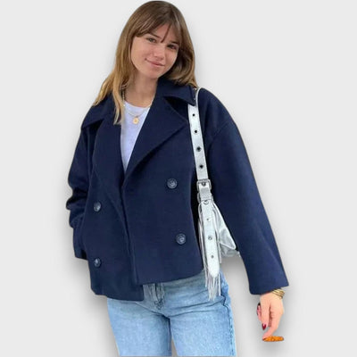 Pinalle – Short coat with a lapel collar