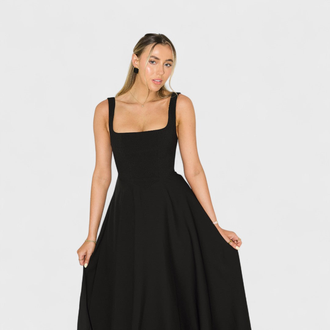 Amelia – Timeless Fluid Midi Dress