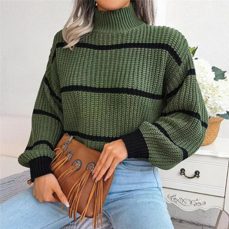 Sarah - High Neck Couture Jumper