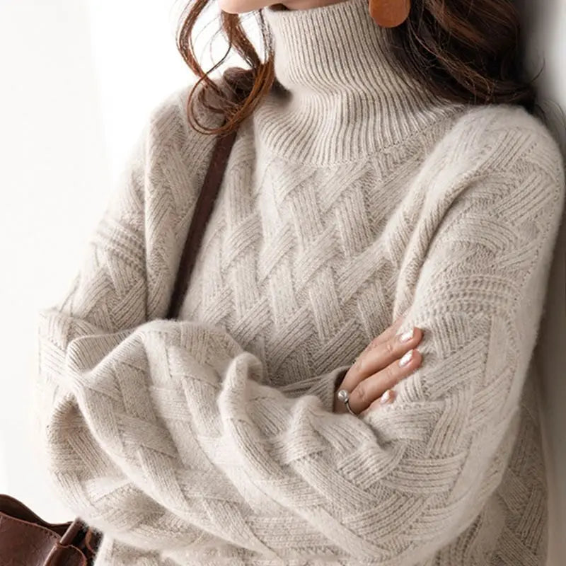 Cherry - Autumn High Neck Jumper