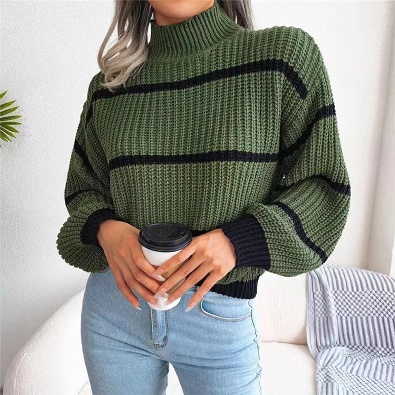 Sarah - High Neck Couture Jumper