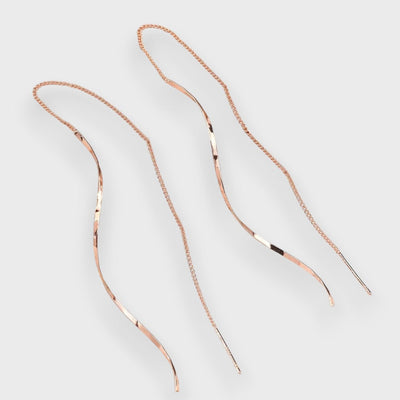 Elwira – Long Wave-Shaped Earrings