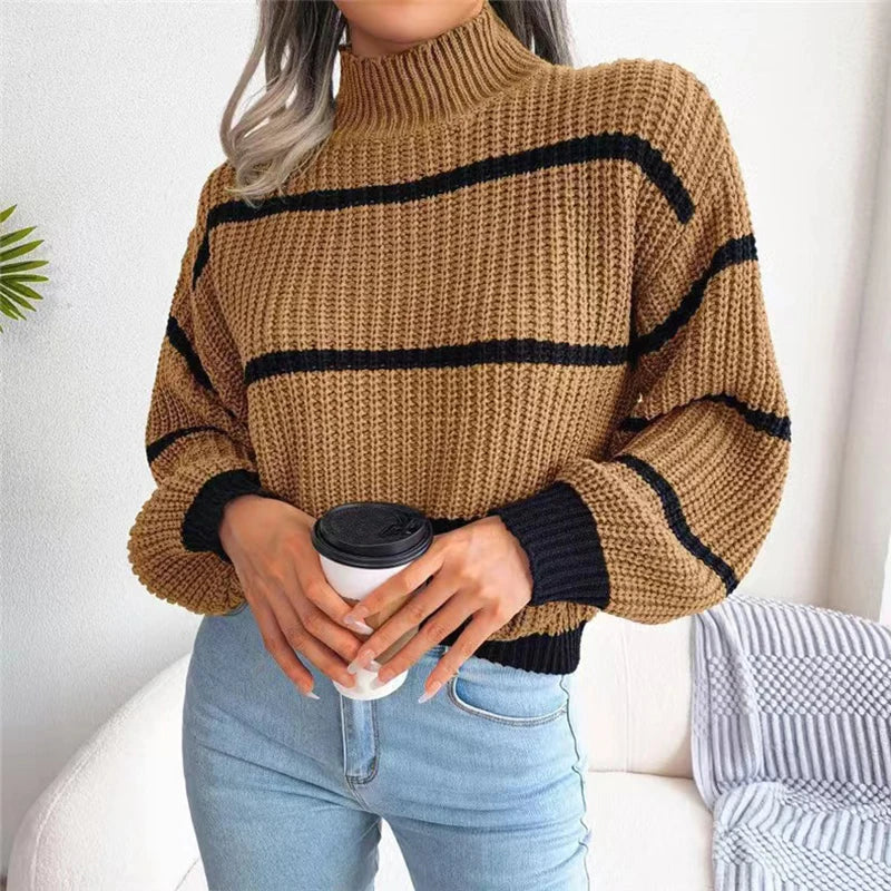 Sarah - High Neck Couture Jumper