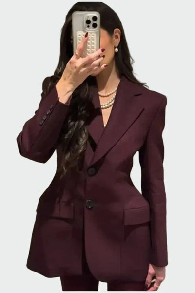 Moolie - Blazer with a Strong Silhouette and Buttons