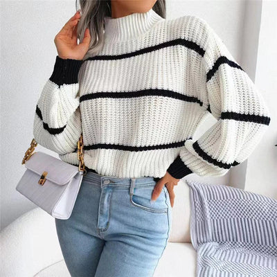 Sarah - High Neck Couture Jumper