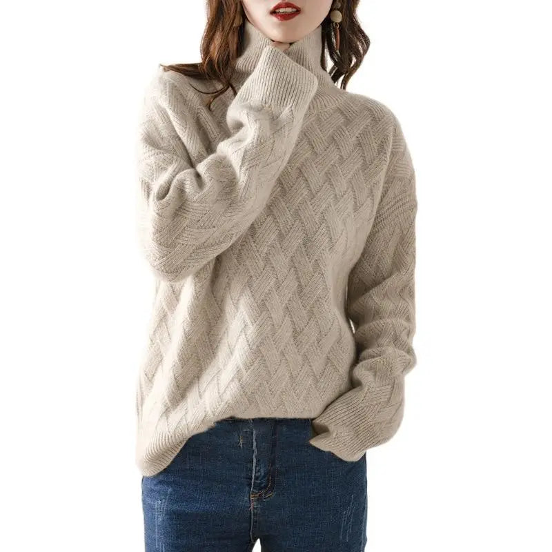 Cherry - Autumn High Neck Jumper