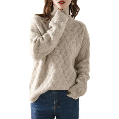 Cherry - Autumn High Neck Jumper