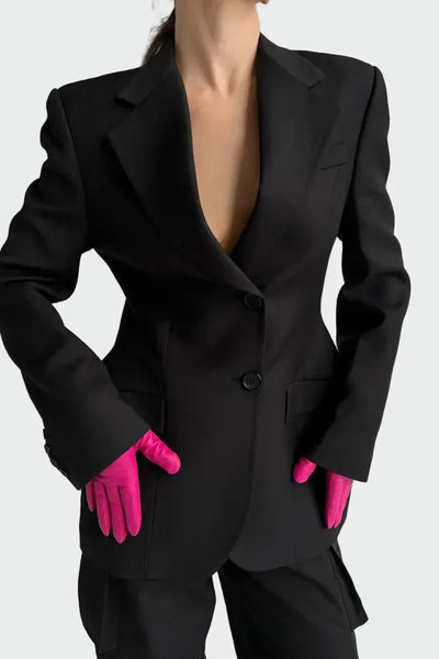 Moolie - Blazer with a Strong Silhouette and Buttons