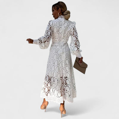 Élise - Shiny and Feminine Lace Dress