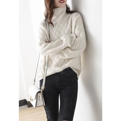 Cherry - Autumn High Neck Jumper