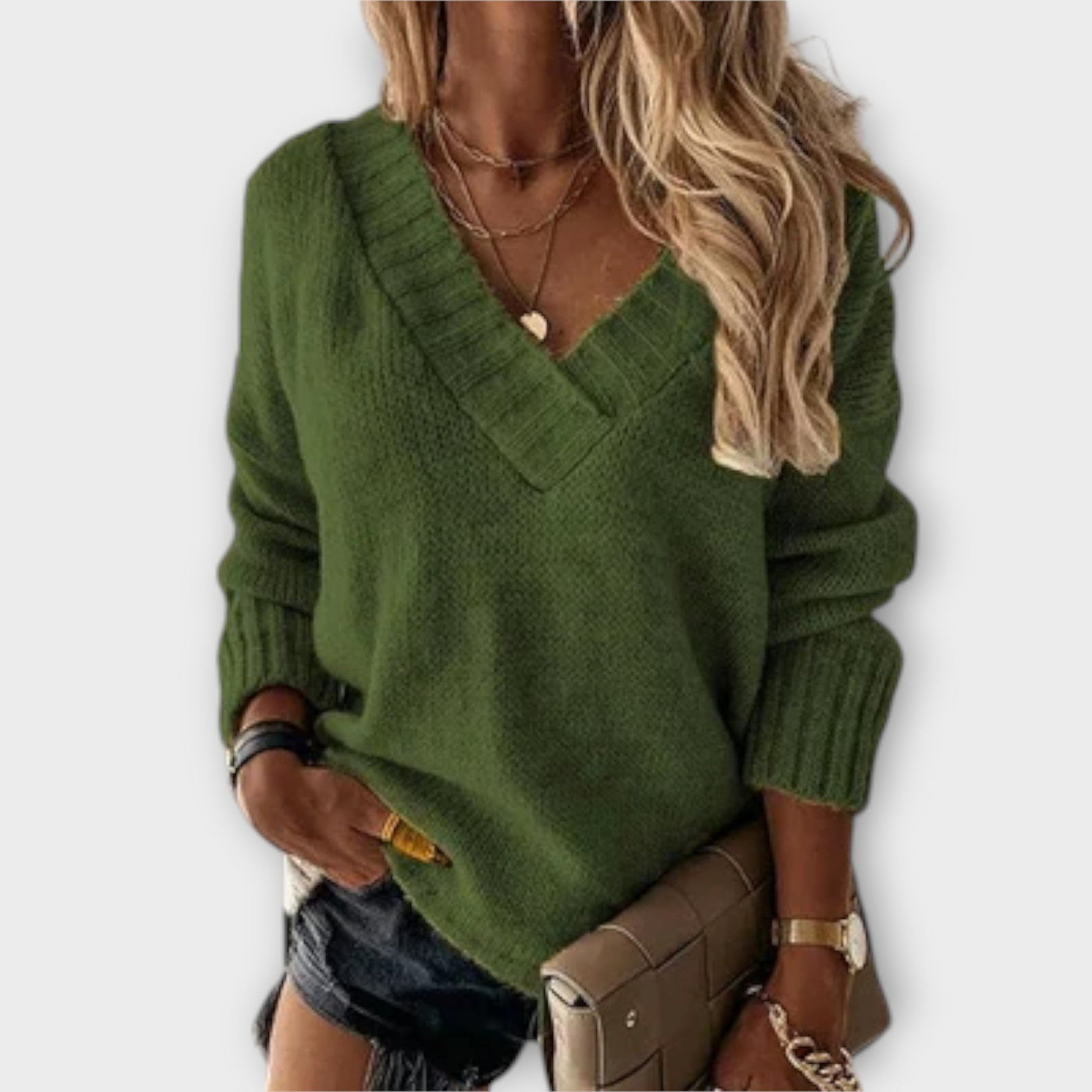 Jane - V-Neck Pullover Soft