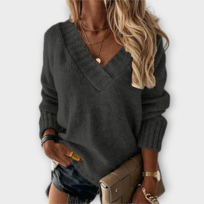 Jane - V-Neck Pullover Soft