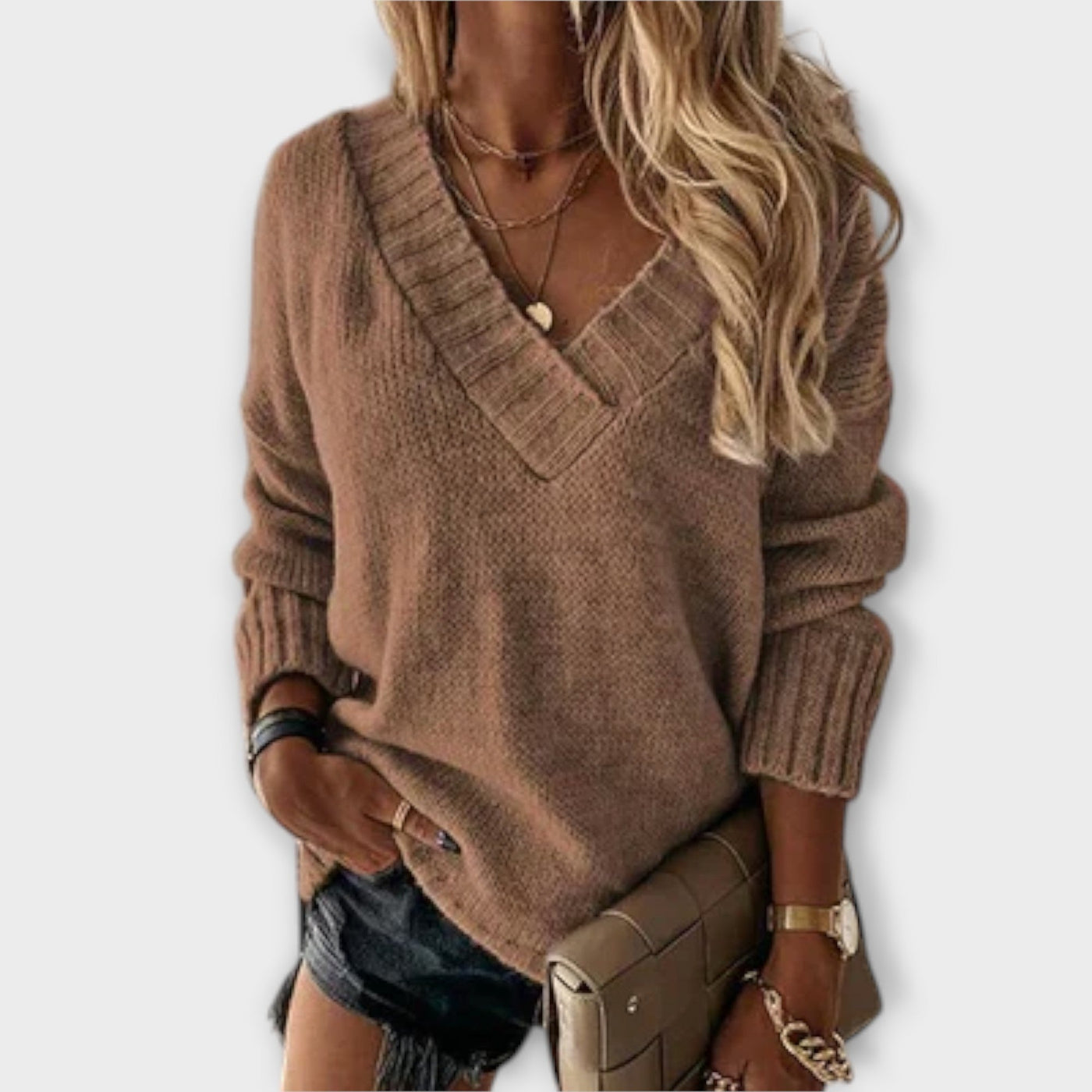 Jane - V-Neck Pullover Soft