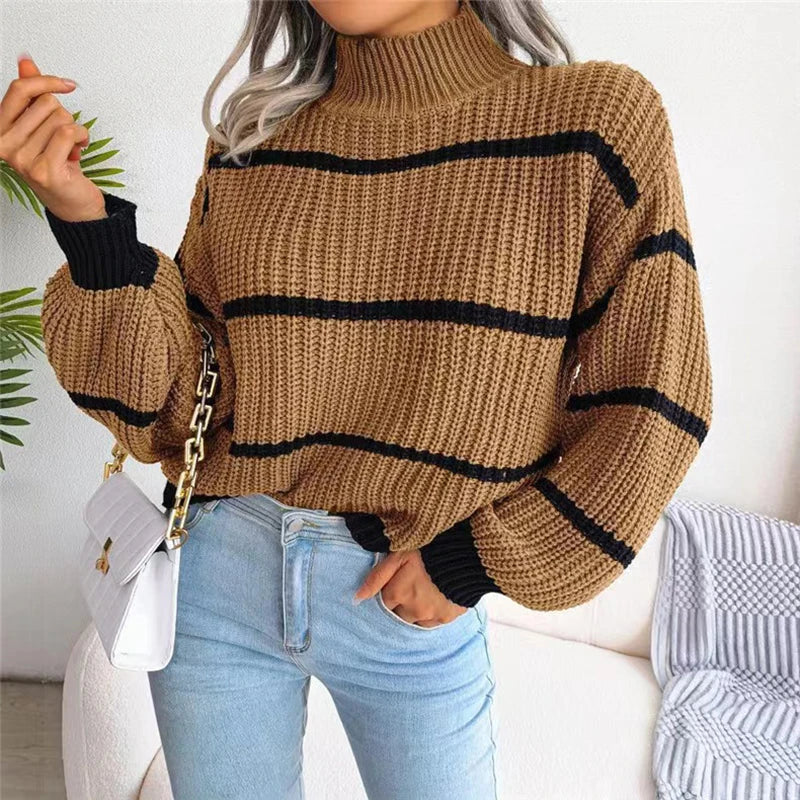 Sarah - High Neck Couture Jumper