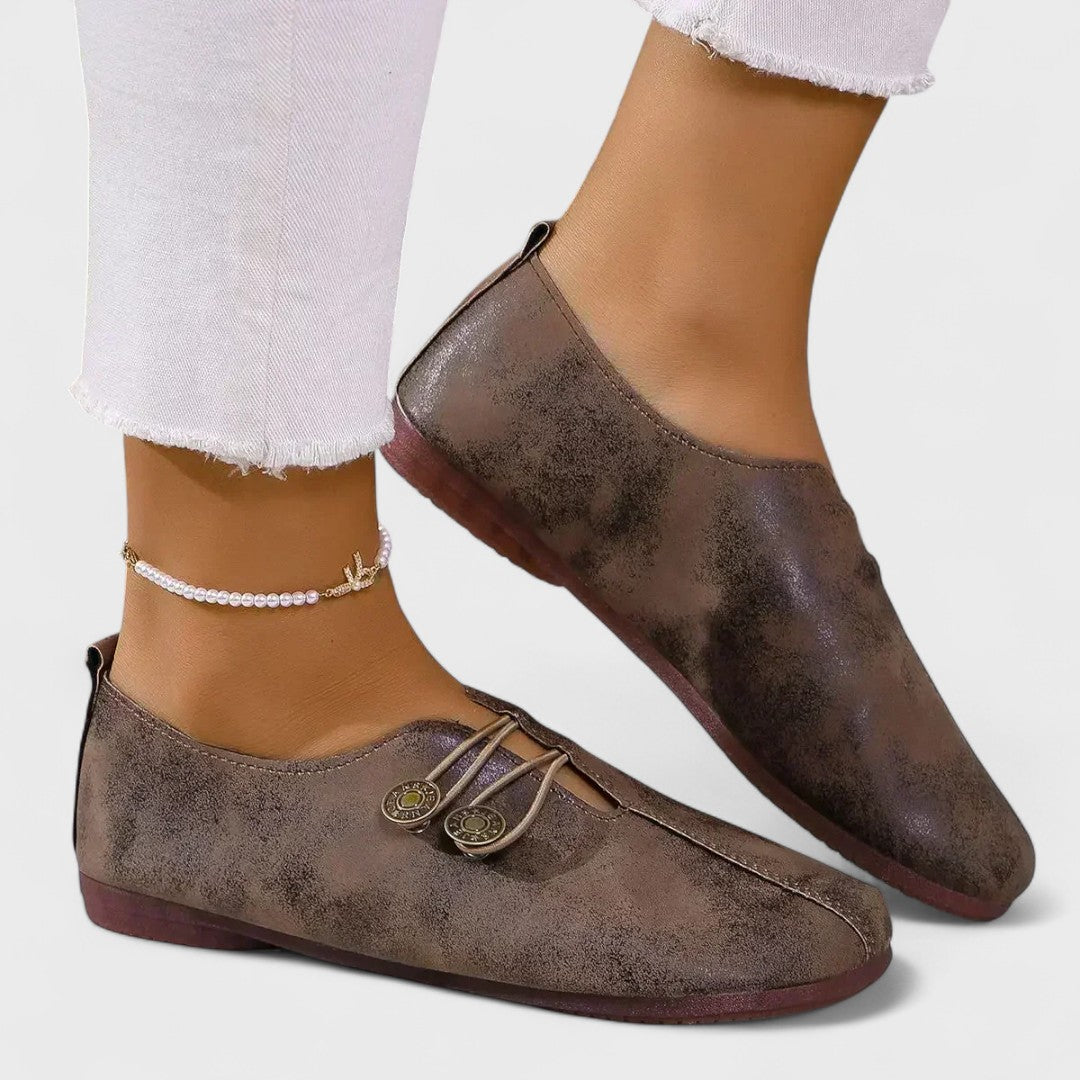 Lydia - Women's Orthopaedic Moccasins in Soft Suede