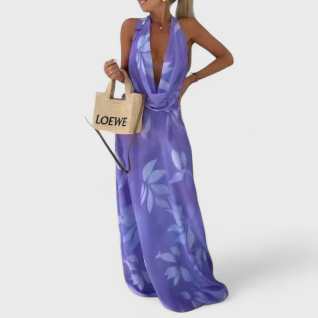 Riviera – Bright halter dress for summer