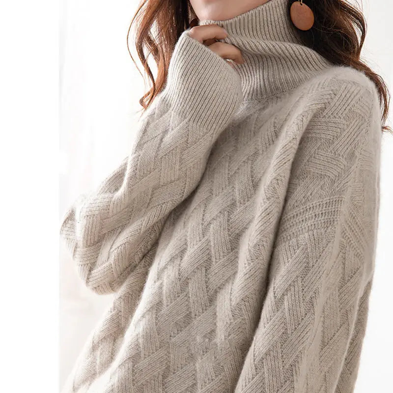 Cherry - Autumn High Neck Jumper