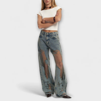 Rayne - Jeans in Transparent Blue Denim Trixie
