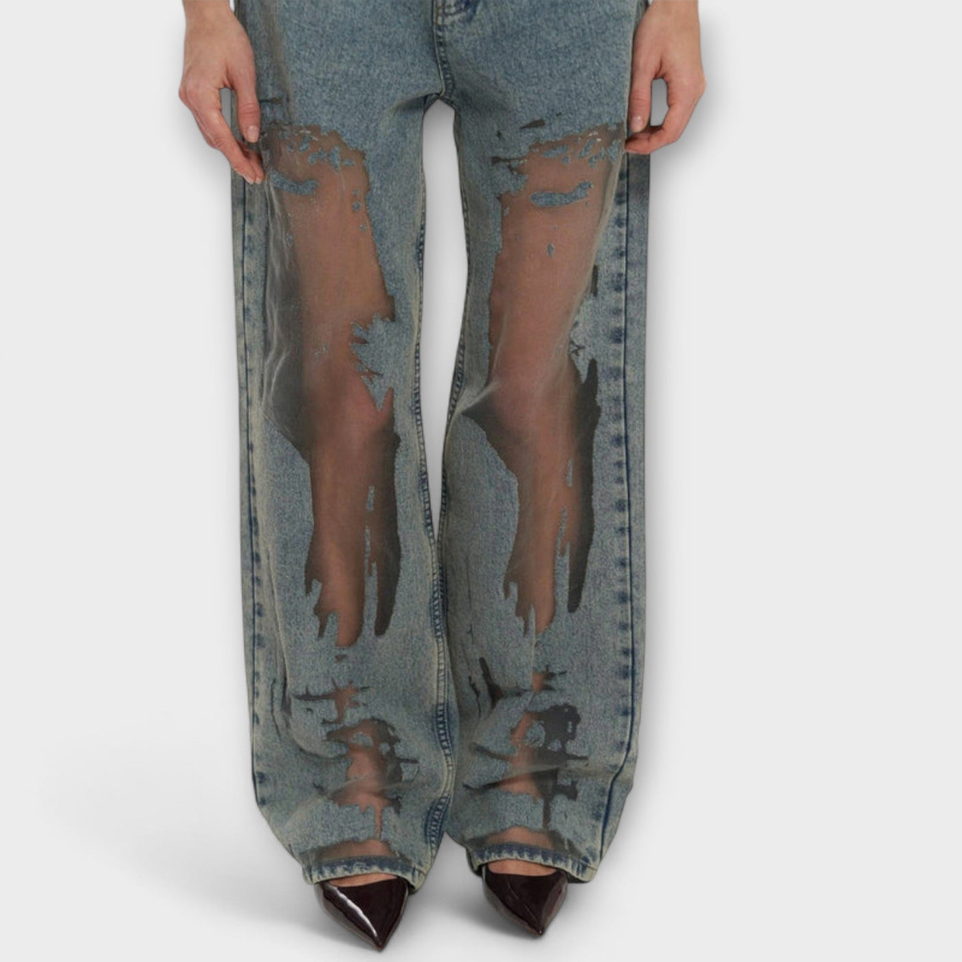 Rayne - Jeans in Transparent Blue Denim Trixie