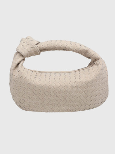Celeste | Medium Woven Suede Bag with Knot