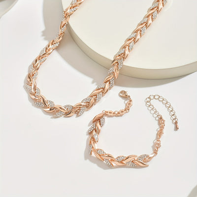 Olivia - Elegant Glass Fish Tail Set with Rhinestones