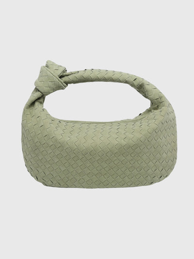 Celeste | Medium Woven Suede Bag with Knot