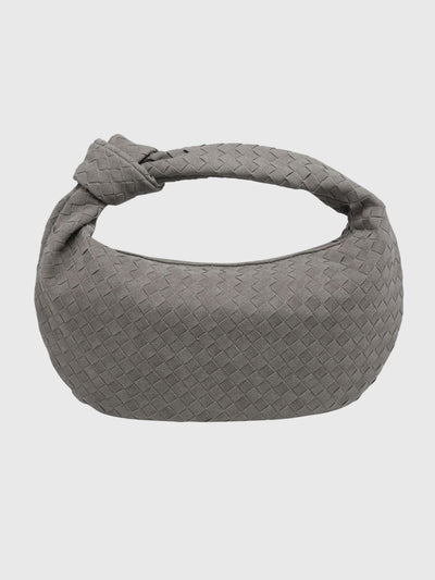 Celeste | Medium Woven Suede Bag with Knot