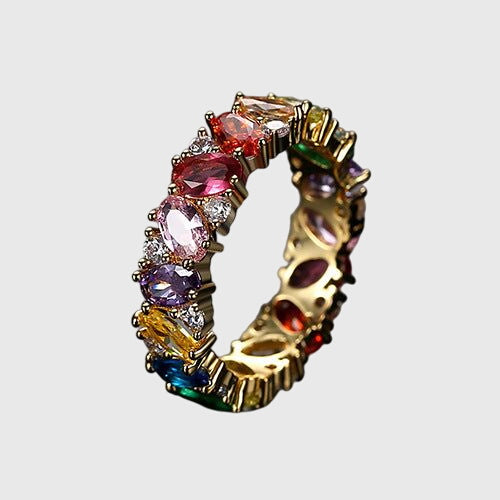 Vintage Ring in Coloured Zirconia