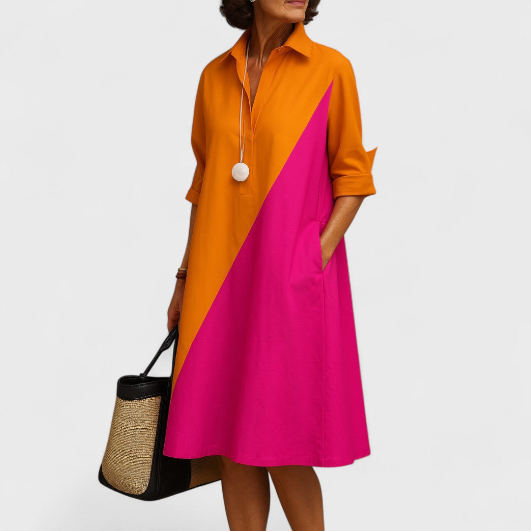 Helene - Elegant midi dress for an effortlessly refined look