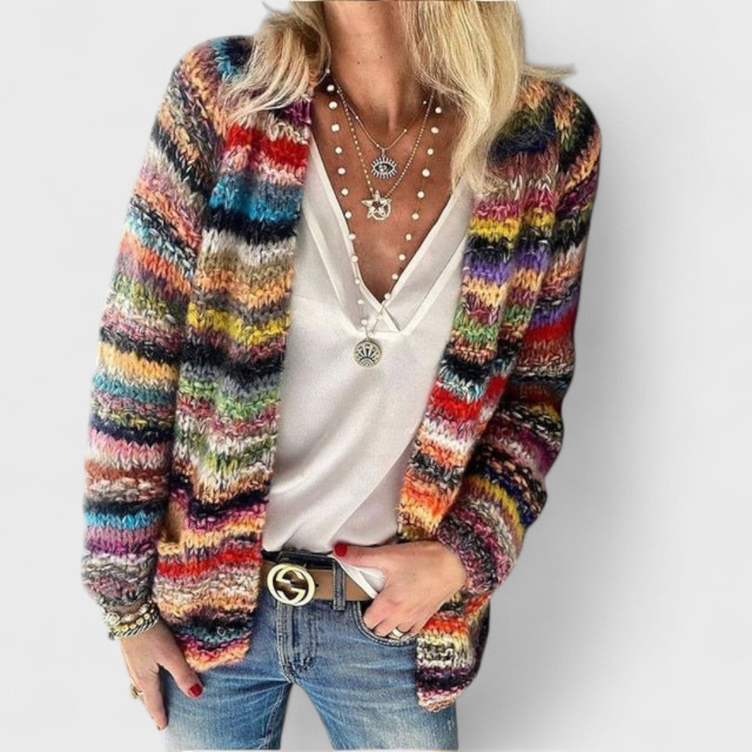 Catherine - Cosy Multicoloured Cardigan