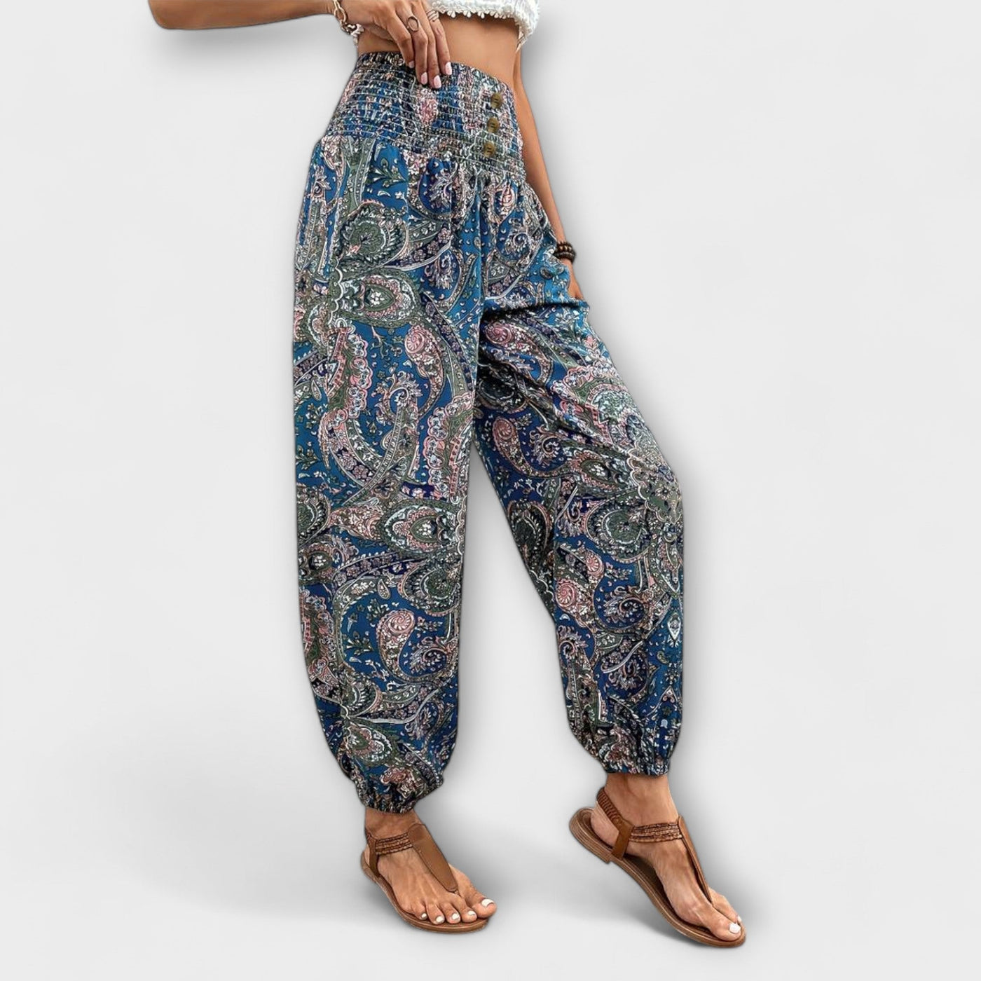 Scarlett - Tights with Ethnic Design