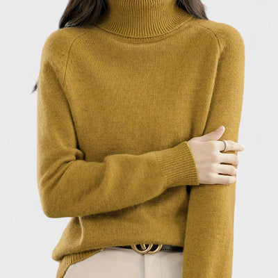 Sapphire - Solid High Neck Jumper