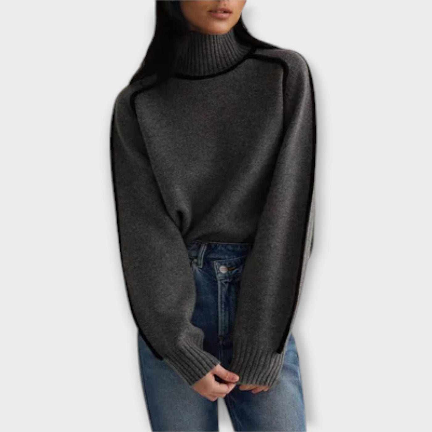Emilie - Soft and Elegant High Neck Jumper