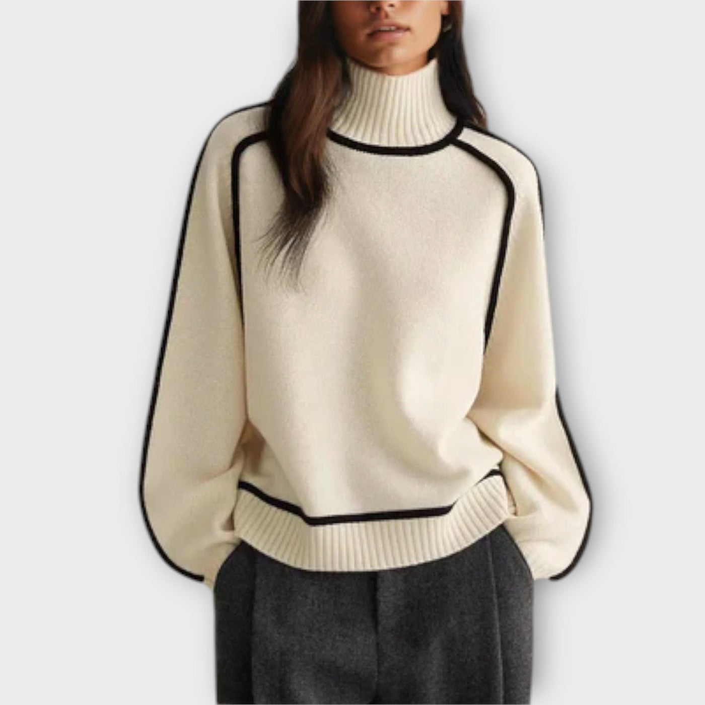 Emilie - Soft and Elegant High Neck Jumper