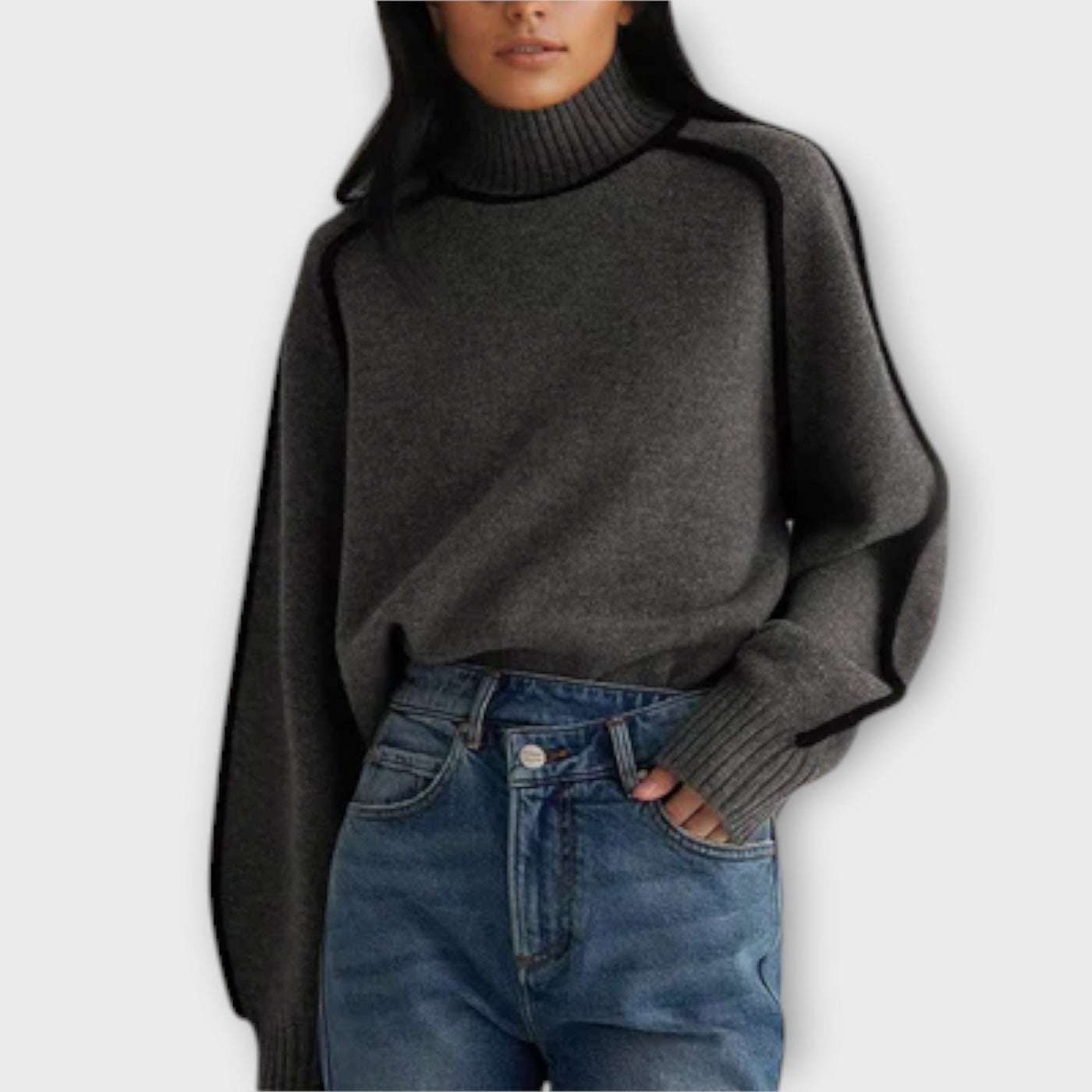 Emilie - Soft and Elegant High Neck Jumper