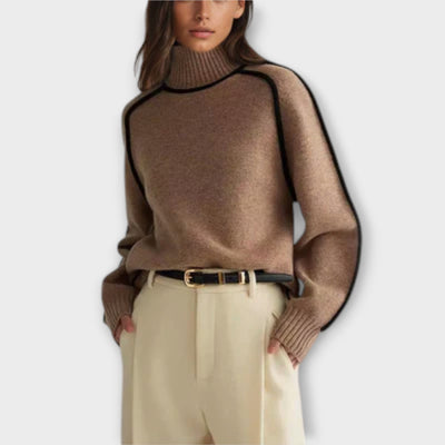 Emilie - Soft and Elegant High Neck Jumper