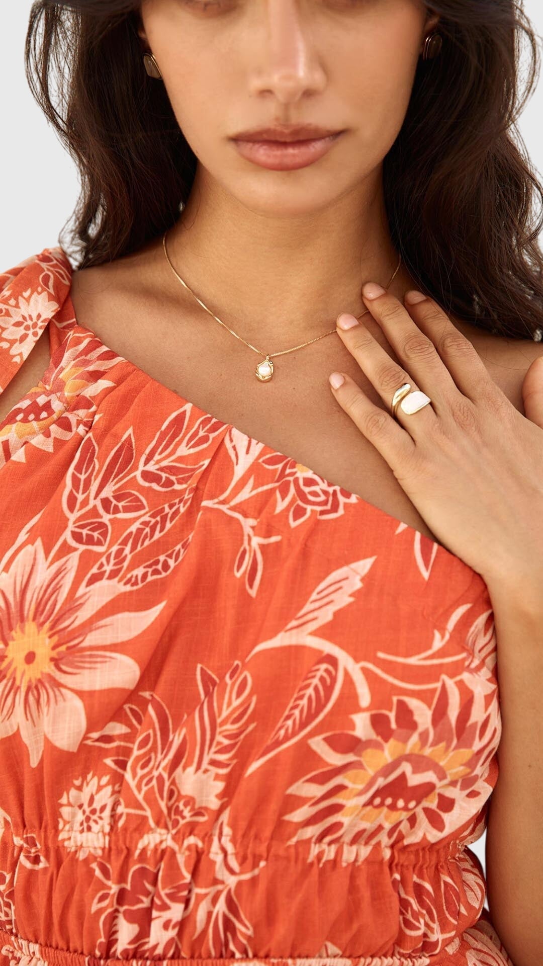 Bailey | Necklace with Golden Pearl Pendant