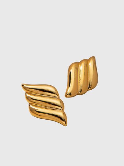 Aitana | Three-Layer Wing-Shaped Earrings