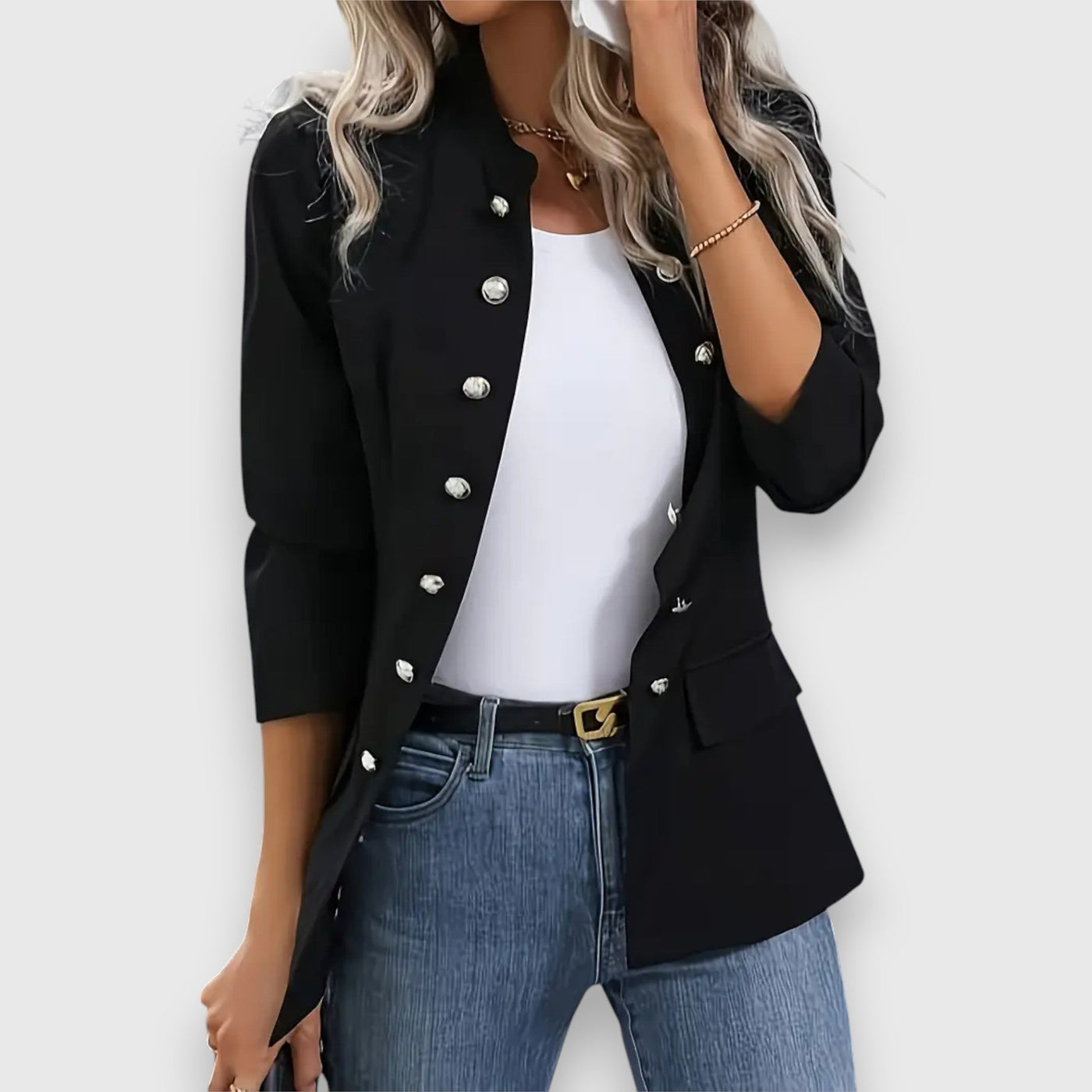 Piala – Blazer with Classic Buttons