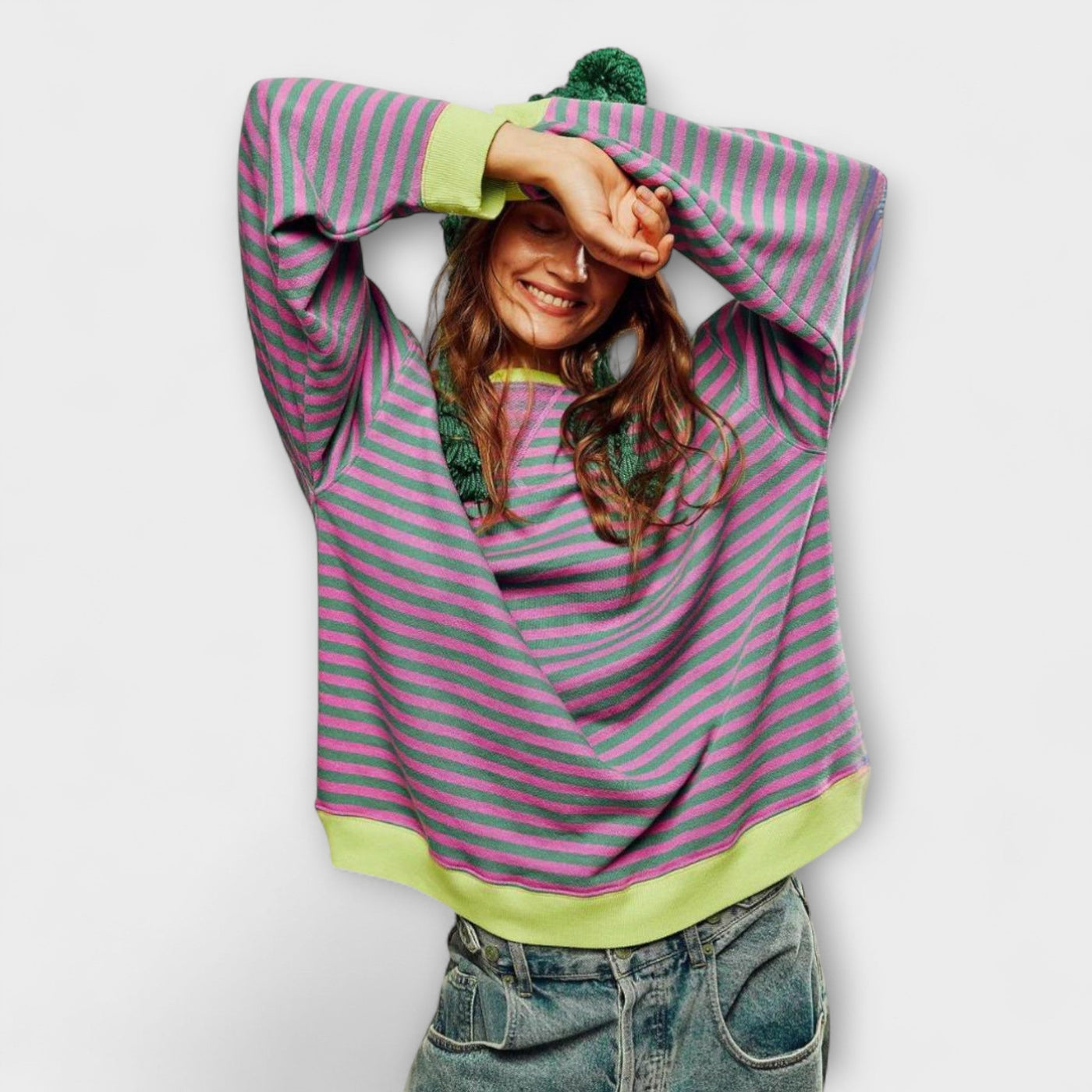 Mary - Oversized Striped Jumper