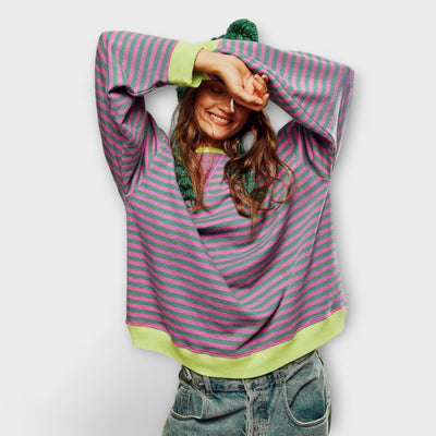 Mary - Oversized Striped Jumper