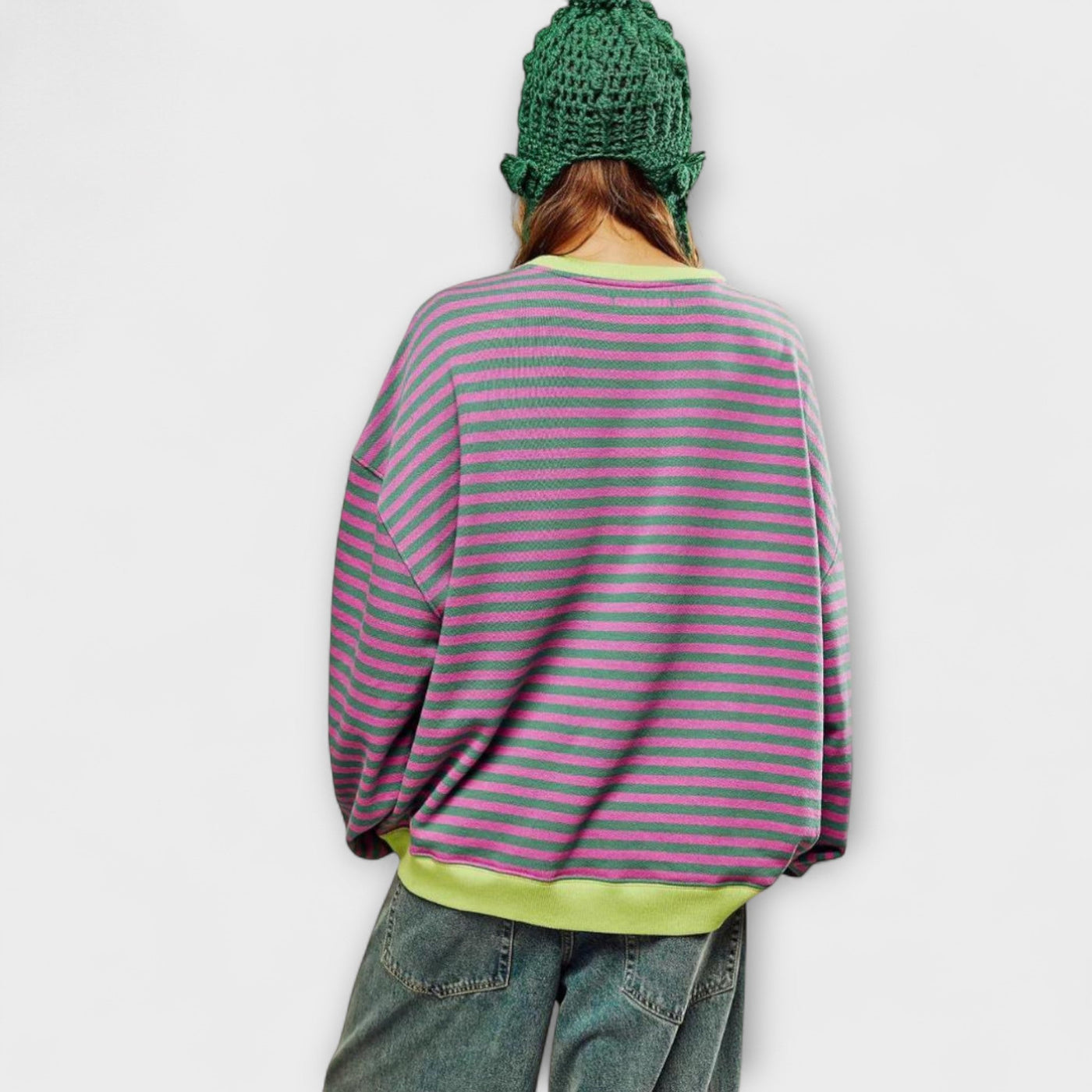 Mary - Oversized Striped Jumper